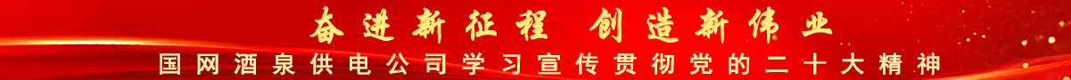 國(guó)網(wǎng)酒泉供電公司學(xué)習(xí)宣傳貫徹黨的二十大精神